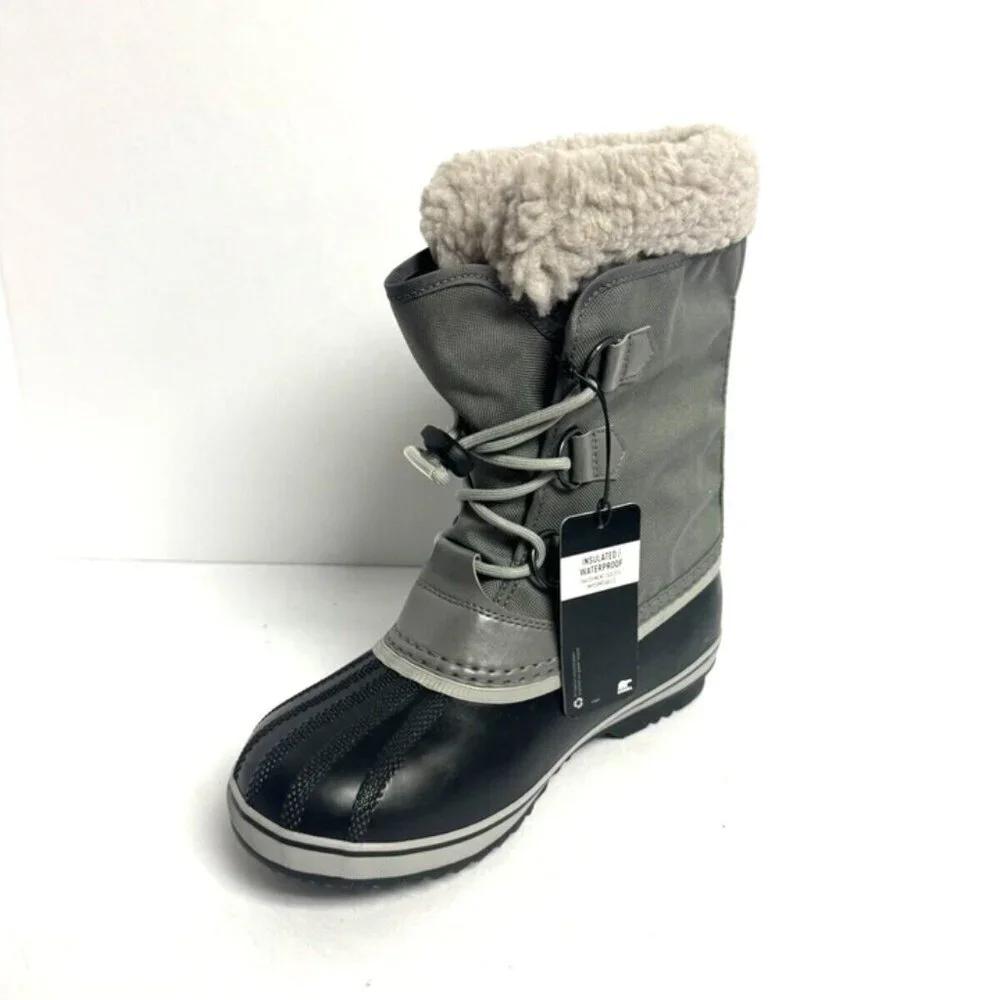 Sorel Yoot Pac Nylon Waterproof Boot Gray 5 M Big Kid
